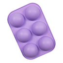 6-Cavity Food Grade Silicone Mold for Cookie Chocolate Mousse Biscuit Bread