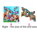 5D Diamond Painting Kit Rainbow Couple Cow Cross Craft Stitch Art Home Decor