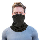 Cycling Pure Face Cover Riding Sunscreen Scarf Outdoor Bandana (Black)