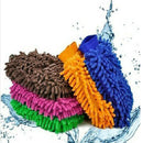 Durable Double Sided Mitt Microfiber Car Dust Cleaning Cleaner Glove Towel M&E