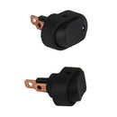 2 Pieces 12V 20A Car Boat 3Pins SPST On Off Switch with Red and White Light