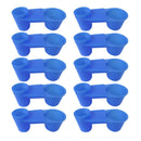 10pcs Blue Bird Drinker Feeder Cups Parrot Water Bottle Feeder for Cage