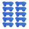 10pcs Blue Bird Drinker Feeder Cups Parrot Water Bottle Feeder for Cage