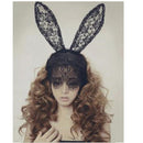 Costume Party Lace Rabbit Bunny Long Ears  On Headband Hairband Dress OZ