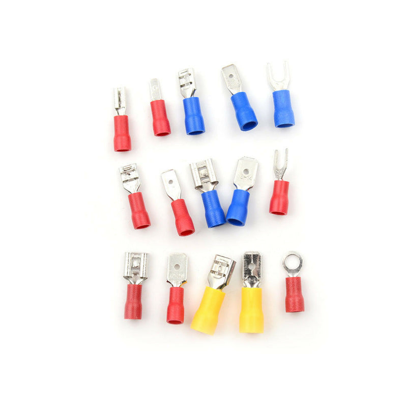 280Pcs/box Assorted Insulated Spade Crimp Terminal Electrical Wire Connect rs Gw