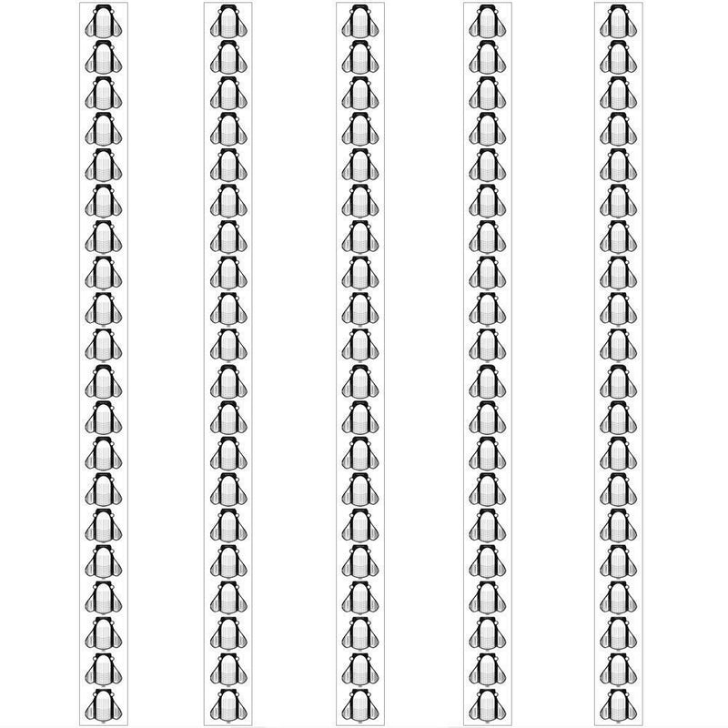 100pcs Nail Art French Tips Extension Forms Acrylic UV Gel Guide Stencils