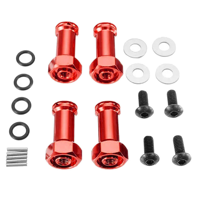 12mm Wheel Hex Hub Extension Adapter for 1/14 Wltoys 144001 Red