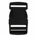 1 1/4 Inch Width Strap Plastic Bag Quick Release Buckle 20pcs Black