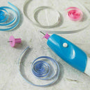 Quilling Tool Electric Slotted Origami Winder Steel Curling Pen Paper Craft D6O6