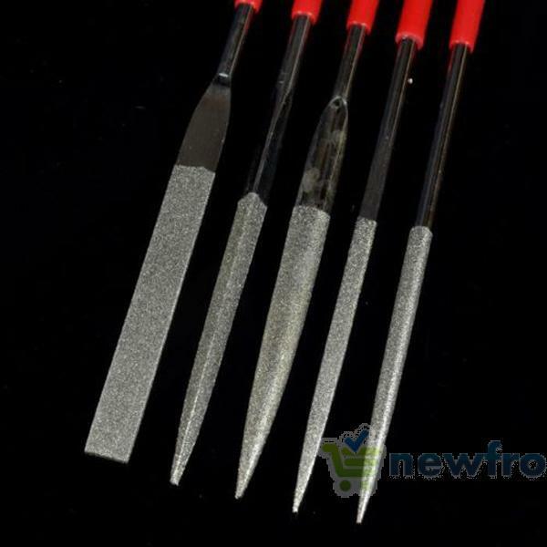 5pcs Needles File Set Jeweler Diamond Wood Carving Craft Metal Glass Stone Tools