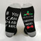 Unisex Christmas Design Socks Cotton Novelty Festive Sock One Size Dark Gray