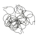 20pcs Maggot Clip 3 Sizes Matt Black Hair Rig HLS Terminal Carp Tackle L
