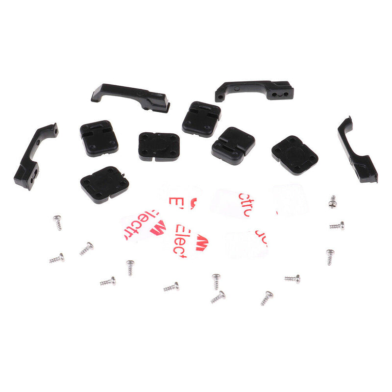 1Set black plastic car door hinges & door handles for 1:10 rc crawler trx4  Z