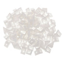 100 Pcs White Plastic L Shape Corner Brace Joint Angle Bracket Shelf Bracket