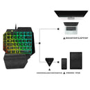 K15 One-handed Membrane Keyboard 39 Keys Backlit one-Hand Gaming Keypad New J8D6