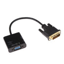 DVI-D Male Analog (24+1) to 15-pin VGA Female Connector Adapter