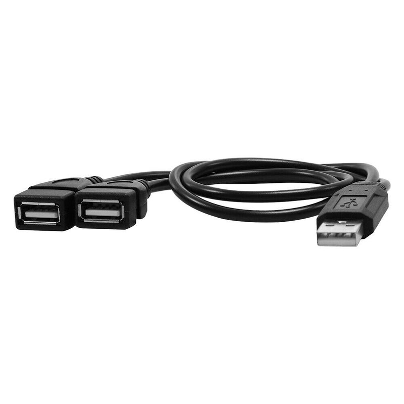1-to-2 USB 2.0 Y Splitter Cable USB 2.0 Type A Male to 2 USB A Female Converter