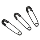 Metal Fastening Tool Safety Pins 0.8 x 0.2 Inch 100 Pcs Black I8J9