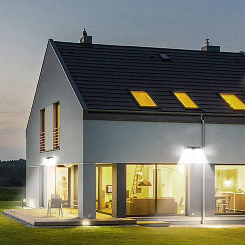 100LED Solar Wall Lamps Outdoor Waterproof Street Courtyard Induction Lamp