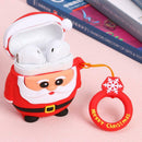 Santa Claus Soft Silicone Headset Dustproof Case Cover Storage Box for AirPods