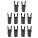 10 Pcs Plastic Arrow Nocks for Archery Hunting Shooting Outdoor Sport Black