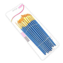 12pcs Pro Watercolor Paint Brushes Set Oil Painting Pen Art (Dark Blue) A
