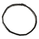 Mens Bracelets Stainless Steel Bangle Link Chain Shiny Charms Black Chic E8K2