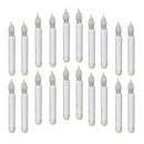 20x Battery Powered Flamess Led Candle Flickering Light Taper Dinner Candles