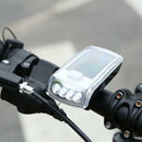 Waterproof Solar/USB Charging Mountain Bike LED Headlight+ Taillight Set