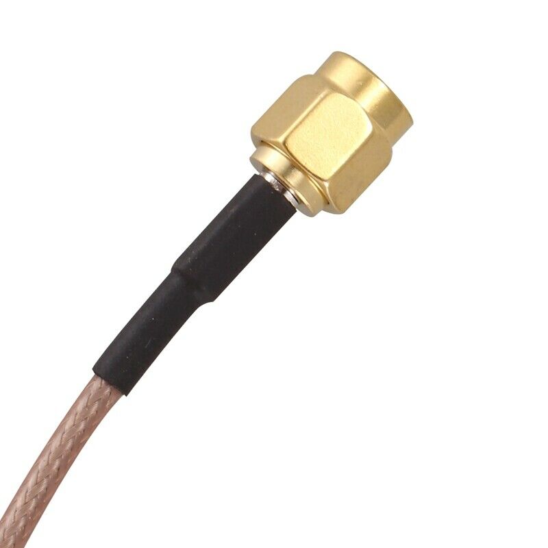 5X(6" SMA Male to SMA Right Angle Male Plug Jumper Pigtail Cable RG316 S9V3)