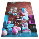 Cute Blue 1st Birthday Baby Photography Backgrounds 3x5ft Vinyl Photo Backd