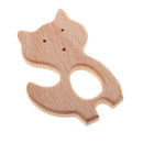 2pcs Natural Wood Baby Teething Ring DIY Teether Chewable Jewelry Finding