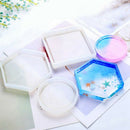 5Pcs Diy Coaster Silicone Mold Included Square Hexagon Circle Octagon Mold  C4E5