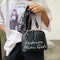 Women PU Leather Shell Wide Shoulder Strap Crossbody Messenger Bag (Black)