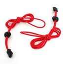 One pair of elastic shoelace lock lock shoelace 120 cm red black A6T6