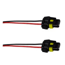 2x HB3 9006 HB4 Bulb Socket Female Adapter Connector for Headlight Fog Lamp A