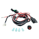 12V 40A Tree Harness Loom Fuse Relay Switch For 2 LED Working Fog