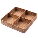 Straw Storage Basket Creative Living Room Desktop Storage Basket Cosmetic S