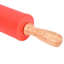 1 Pcs Silicone Rolling Pin Non-Stick Dough Roller Cooking Fondant Paste Tools Z