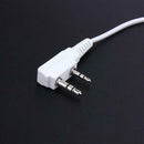 2Pin Sports Earpiece Headset w/ PTT MIC for BAOFENG Retevis Radios White A