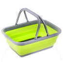 Portable Folding Plastic Square Bucket Cleaning Tools Laundry Basket Water