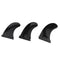 3pcs/Set Longboard Surfboard Surfing Fins Thruster for FCS/Future Base Black