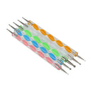 Set of 5 Multi Coloured Swirl Double Ended Nail Art Dotting/Marbleizing too J3I7