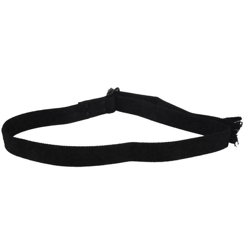Men Women Unisex Thick Canvas Web Woven Stretch Braided Belt With D-Ring Cl W2S2