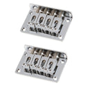2xStainless Steel Electric Guitar Saddle Bridge Musical Instrument Accessory