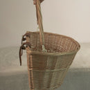 Retro, Handmade, Wicker Bicycle Front Basket with Leather Straps