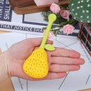 1Pc Pear Shape Silicone Tea Infuser Tea Leaf Strainer Spice Herbal Infu3C