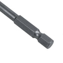 1/4 inch Hex Shank 6mm Dia Shaft 100mm Long Square Screwdriver Bit Gray I6V5