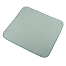 Absorbent Microfibre Drying Mat Dish Glassware Drainer Kitchen Sink Green