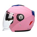 Flip Up Motorcycle Helmets Dual Visor Sun Shield Full Face Bike Helmet Pink
